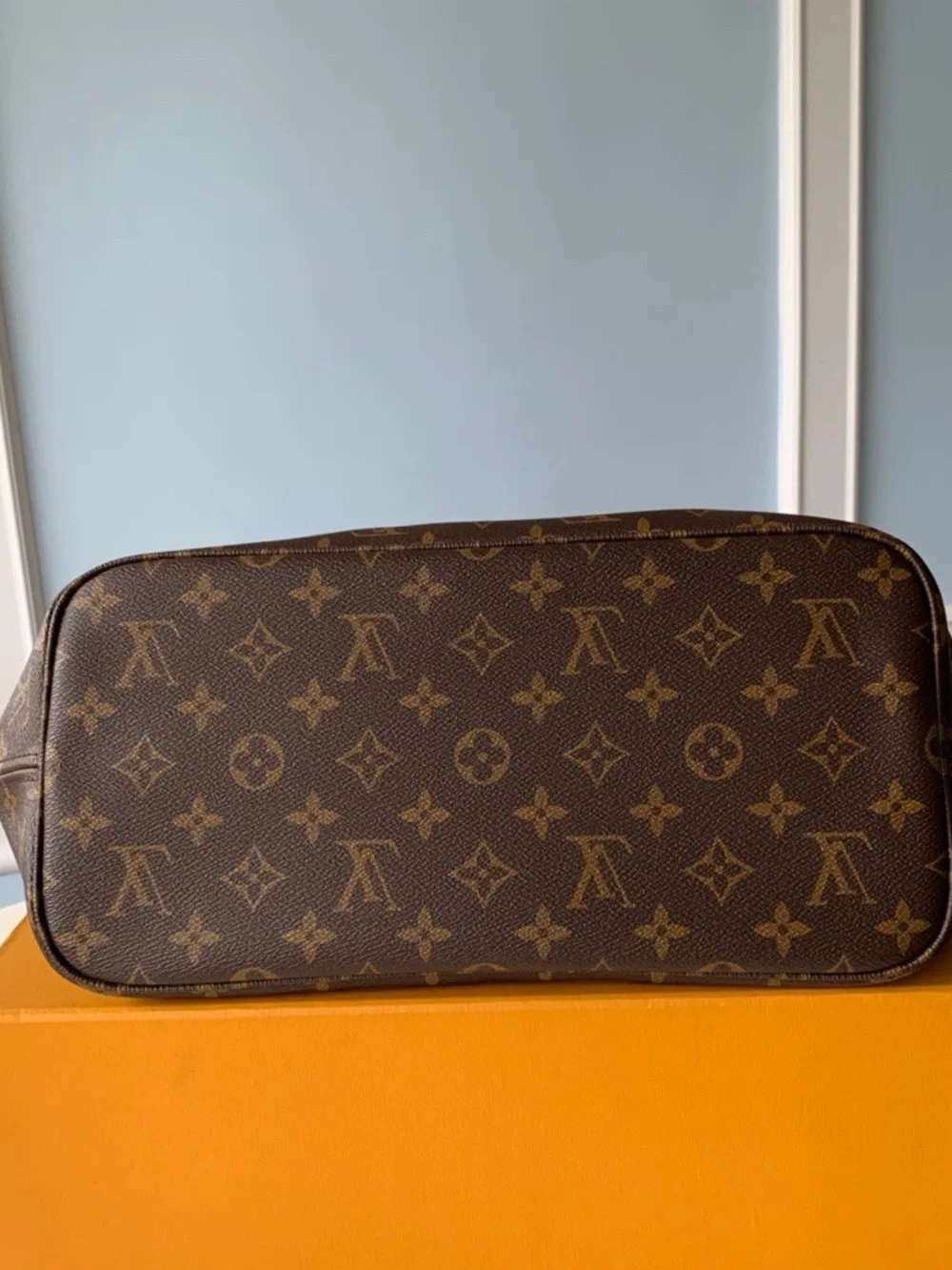Louis Vuitton Monogram Tote with Brown Canvas and Pink Trim